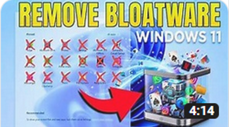 Remove Bloat 