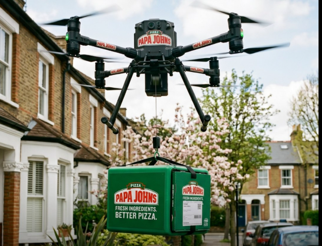 Papa Johns Drone Delivery