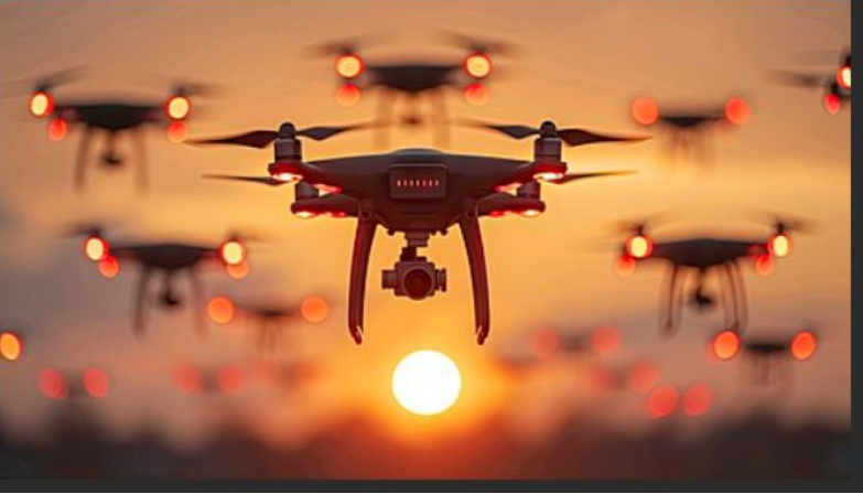 Swarm of 100 Drones